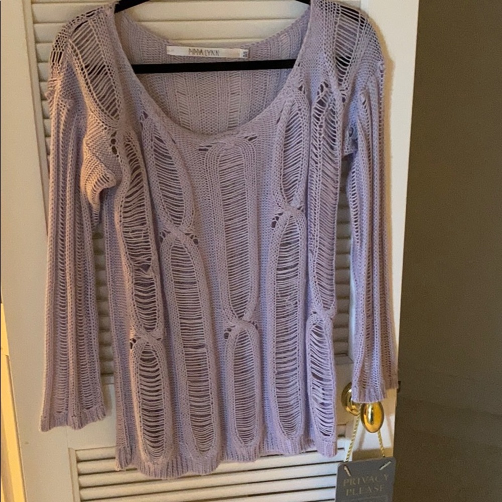 Knit top/cover up
